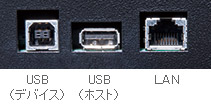 USBおよびLANポート